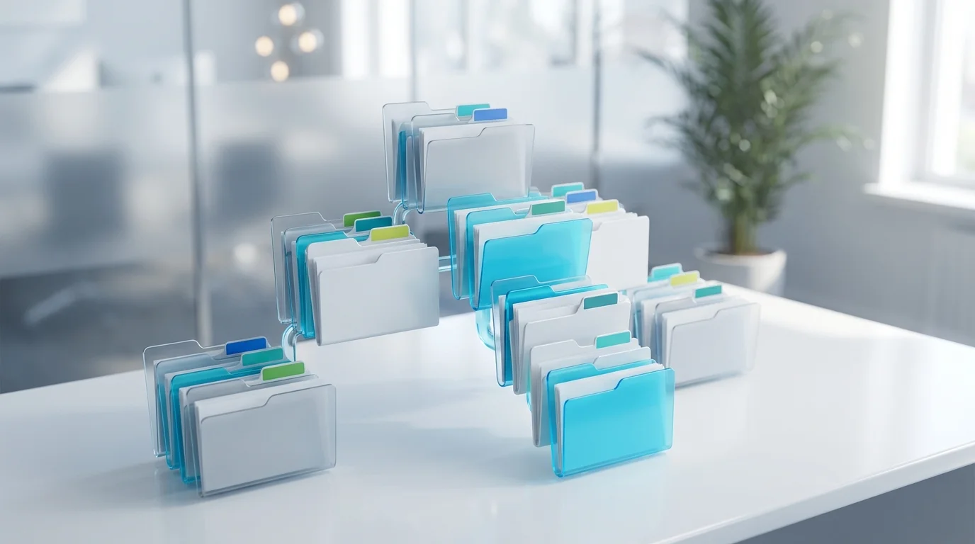 E-imzalı sözleşmeleri organize etmenin en iyi yolunu gösteren dosya klasörü hiyerarşisi